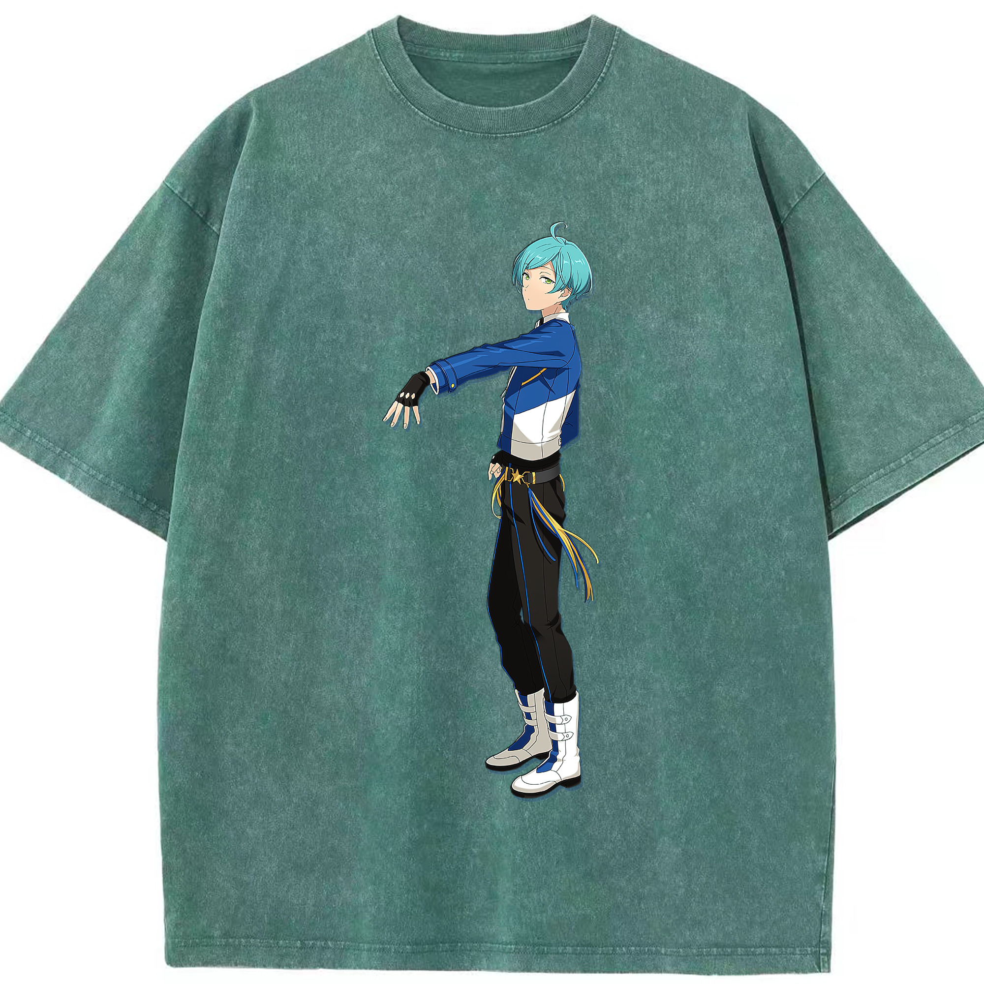 （画像用） あんさんぶるスターズ! Ensemble Stars 綿100% ヴィンテージ風 半袖Tシャツ（フロントプリント）